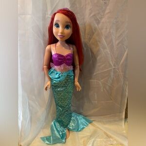 Disney Princess Ariel Doll My Size 32" Tall Playdate Ariel Doll with Long Hair